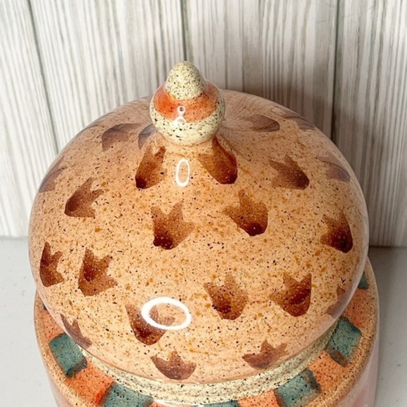Vintage Horchow‎ Medici Small Canister Hand Painted Italy - Picture 8 of 13